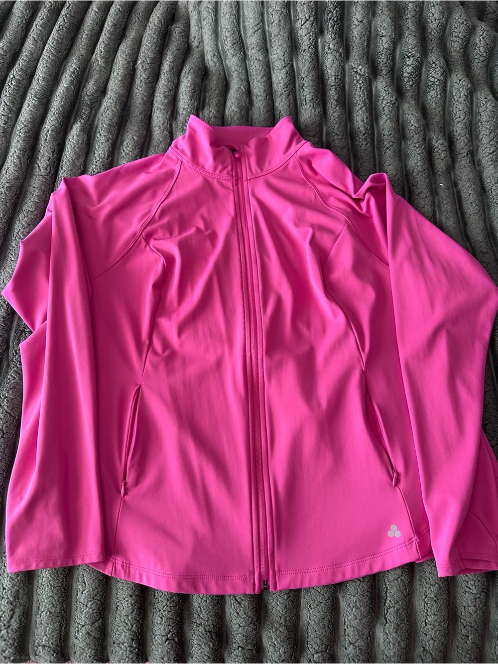 tek gear Women's Bright Pink Full-Zip Utility Jacket